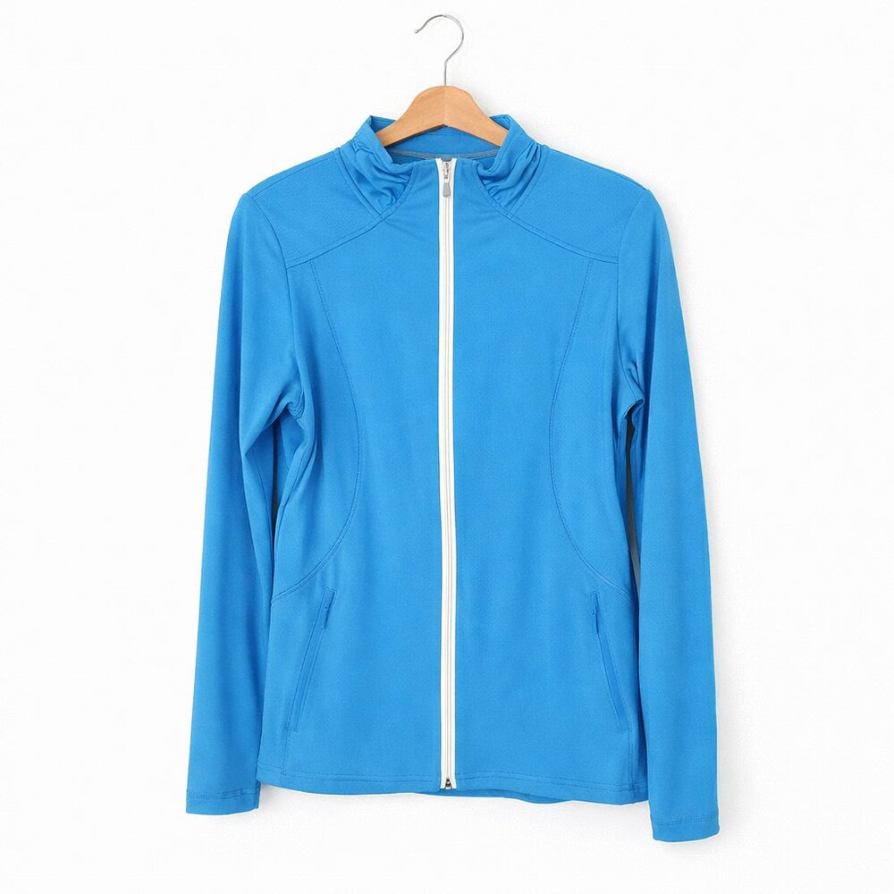 LOLE | Blue Long Sleeve Zipup Running Jacket - Women's Medium